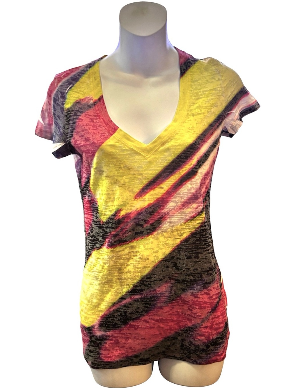 Y2K Vintage Emo Scene V-neck Sheer Top